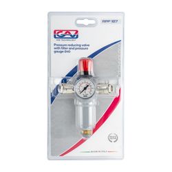 Pressure Reducing Valve & Filter 3/8'with Universal Couplers